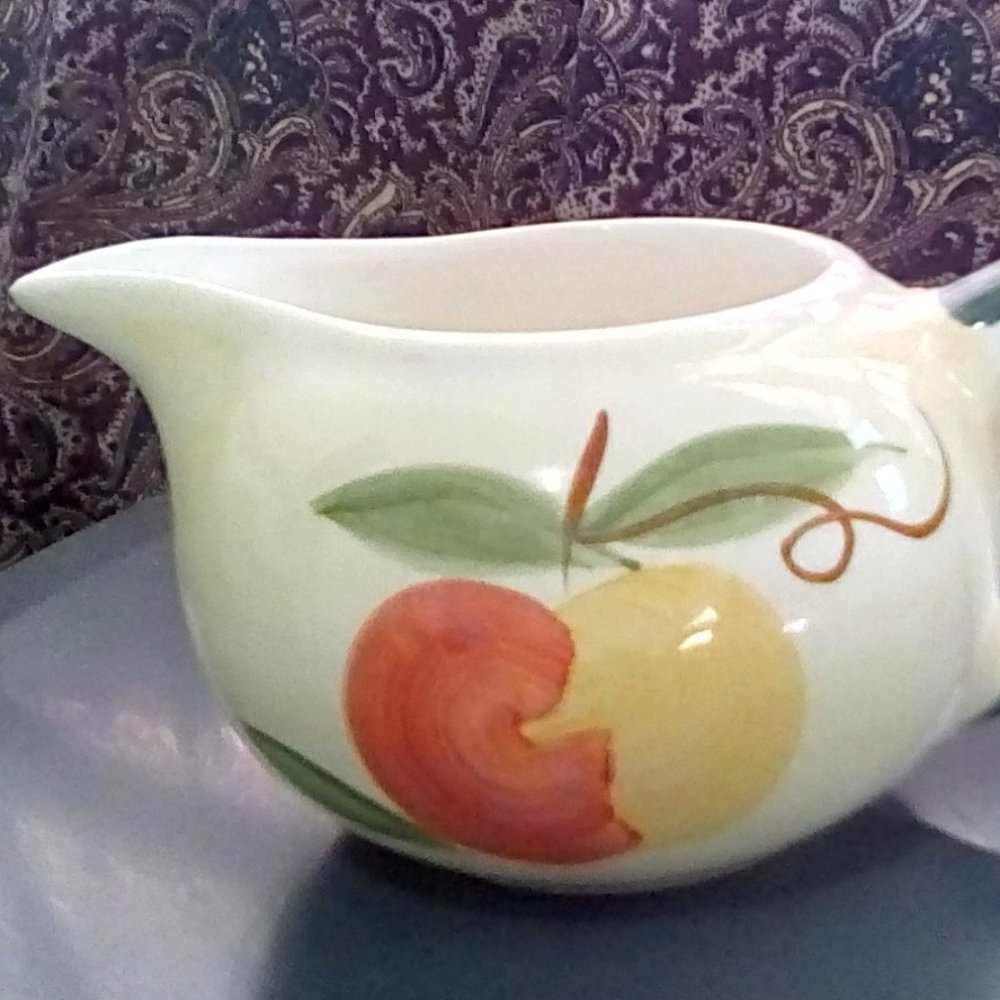 Fruit Cocktail design creamer pourer/Vintage ceramic style